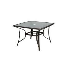 Hampton Bay Altamira 44 In Square Patio Dining Table Dy9976 T At The Home Depot Glass Top Dining Table Home Decor Shelves Black Chandelier