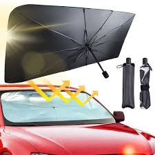 Sombrilla Plegable Layoforba B09C1VP9MM para Auto - Negro/Plata