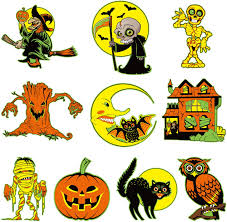 Maybe you would like to learn more about one of these? Amazon Com 10 Pieces Halloween Cutouts Retro Halloween Vintage Decorations Double Side Printed Halloween Decorations With 40 Pieces Adhesive Glue Point Dots For Old Fashioned Old Style Halloween Decoration Toys Games