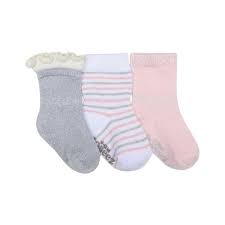 Infant Girls Robeez Stripes And Dots Baby Sock 3 Pack 9