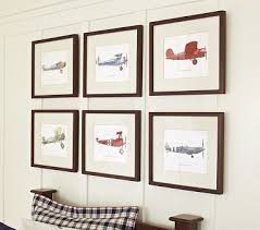 Framed Vintage Plane Art Baby Boy Room Decor Pottery Barn Kids Frame Kids Room Art