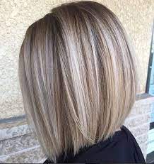 Blond Mit Braun Farbe Frisuren Haarschnitte Bob Frisur Kurzhaarschnitte