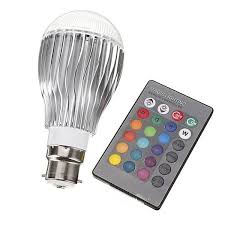 B22 9w Rgb Ac 85 265v Led Magic Light Bulb Lamp With Ir Remote Buy At A Low Prices On Joom E Commerce Platform