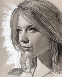 Here's a drawing I did of Natalie Dormer a couple of years ago. It's in the  classic 3/4 view pose
