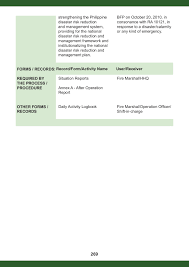 Oct 15, 2014 · fire protection and fire life safety system assessments october 16, 2014 new mexico state university, las cruces campus aon fpe project no.: Bfp Operational Procedures Manual Pages 301 325 Flip Pdf Download Fliphtml5