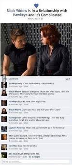 The things they say about her (2005). Black Widow Is In A Relationship With Hawkeye 9gag