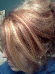 Subtle Red Lowlights With Blonde Hair Base Blonde Hair Color Blonde Color Trendy Hair Color