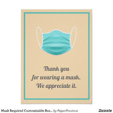 Mask Required Customizable Business Sign Peach Zazzle Com In 2020 Business Signs Entry Signs Custom Posters