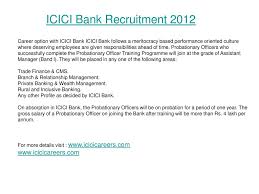 Newest oldest relevance salary ascending salary descending. Welcome To Icici Bank Recruitment 2012 News Ppt Download