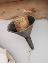How fun would this old funnel be as a jute or string ...