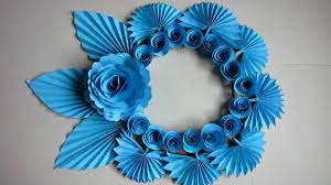 Home door decoration ideas with paper. Diy Simple Home Decor Wall Decoration Door Hanging Flower Paper Craft Ideas Diy Paper Flower Wall Paper Flower Tutorial Paper Crafts Diy