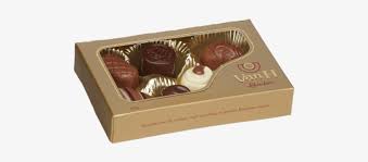 A blend of iceberg, romaine & spring mix topped with grilled chicken tenders, cheddar cheese, grape tomatoes, red onions, cucumbers, carrots and served with low fat balsamic dressing & croutons. Small Box Of Van H Chocolates Top Transparent Chocolate Boxes 500x314 Png Download Pngkit