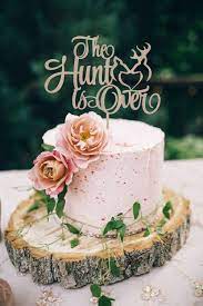 Wedding Cake Topper The Hunt Is Over Rustic Cake Topper Etsy Personalized Wedding Cake Toppers Wedding Cake Toppers Rustic Wedding Cake Toppers