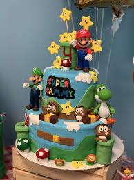 A birthday cake for two little brothers from our church. Mario And Luigi Birthday Party Ideas Photo 1 Of 13 Mario And Luigi Mario Birthday Party Super Mario Birthday Party