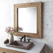 Do you think rectangular bathroom mirrors appears nice? Chardonnay Mirror Wooden Bathroom Mirror Wood Mirror Bathroom Rectangular Bathroom Mirror