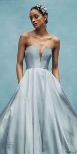 Anne Barge Spring 2020 Wedding Dresses Wedding Inspirasi Blue Wedding Gowns Colored Wedding Gowns Wedding Dress Necklines