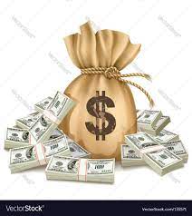 Dollar Bills Royalty Free Vector Image Vectorstock Sponsored Royalty Bills Dollar Free Ad Money Bag Clip Art Vector Free