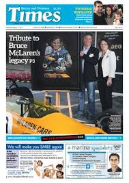 Picked out in gold paint across the wing's surface is the bruce mclaren quote 'life is measured in. Botany And Ormiston Times August 17 2017 By Times Media Issuu