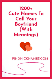 Pin On Nicknames For Boys