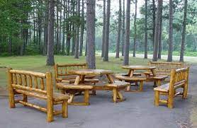 Outdoor Patio Party Set Rustic Furniture Plans Rustic Log Furniture Log Furniture Plans