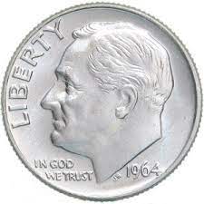 1964 Dime Value