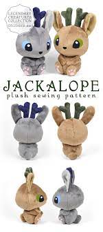 Jackalope Jackrabbit Antelope Bunny Rabbit Wolpertinger Plush Etsy In 2021 Sewing Toys Sewing Projects Sewing Stuffed Animals