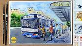 Connect with them on dribbble; Bus Stand Drawing With Watercolors Bus Stop Drawing Easy Youtube
