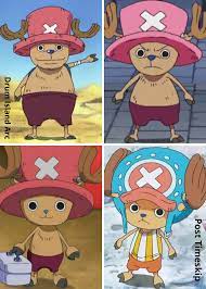 I often see people complain about Choppers' timeskip design, but he was  already changing alot pre-skip! : r/OnePiece