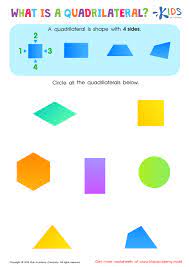 what is a quadrilateral worksheet printable pdf for children