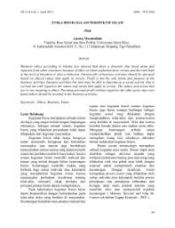 Maksud nisbah kewangan menurut tokoh. Bab Dua Etika Peniagaan Menurut Perspektif Islam 2 1