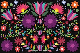 The global community for designers and creative professionals. Embroidery Mexican Floral Background Free Vector Premium Vector Freepik Vector Background Flower Flora Flower Drawing Floral Background Folk Art Flowers