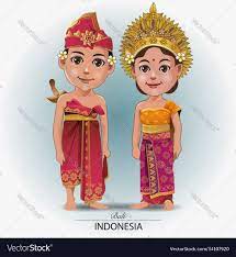 Gambar pakaian adat papua kartun. Vector Illustration Traditional Balinese Dress Download A Free Preview Or High Quality Adobe Illustrator Ai E Vector Illustration Vector Images Illustration