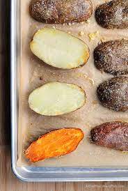 Russet potatoes make the best baked potatoes because of their thick skin and starchy, fluffy interior (once baked). Quick Baked Potatoes