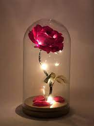 Have A Tulip Instead Enchanted Rose Birthday Lights Flower Lamp