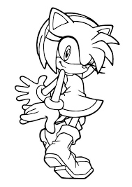 You can use our amazing online tool to color and edit the following sonic amy coloring pages. Amy Rose From Sonic The Hedgehog Series Coloring Page With Images Coloring Home