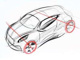 Birds Eye View Drawing Car Peugeot 208 Design Sketch Car Body Design Dibujos Diseno De Transporte Disenos De Unas
