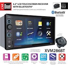 Dual Electronics Xvm286bt 6 2 Inch Led Backlit Lcd Multimedia Touch Screen Double Din Car Stereo With Built In Bluetooth Usb Microsd Ports Steering