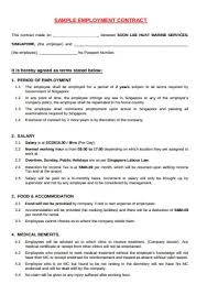 Please note that it is not necessary to include the explanatory notes included in this sample. 50 Sample Employment Contracts In Pdf Ms Word Excel