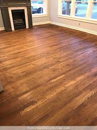 My Newly Refinished Red Oak Hardwood Floors Addicted 2 Decorating Refinishing Hardwood Floors Oak Hardwood Flooring Red Oak Hardwood Floors