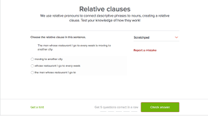 Relative clauses are clauses starting with the relative pronouns who*, that, which, whose, where, when. Syntax Sentences And Clauses Grammar Khan Academy
