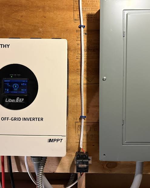 Commodity plug and play solar kit sitting on the ground
