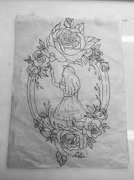 Black Alice In Wonderland Tattoos Tattoo Design By Chelsea Fuller Alice In Wonderland Wonderland Tattoo Alice And Wonderland Tattoos Framed Tattoo