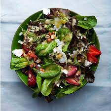 Baby Lettuces with Feta, Strawberries and Almonds Recipe