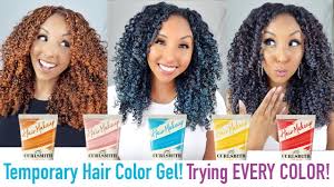 Gemini naturals vegan temporary color gel is temporary hair color can be full of junk but with ingredients like aloe vera and avocado oil, you'll feel. Trying All Of The New Curlsmith Hair Makeup Colors Biancareneetoday Youtube
