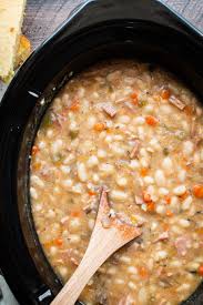 Cover crock, and cook on low for about 8 hours, or until beans are tender and creamy. Slow Cooker Ham And Beans The Magical Slow Cooker