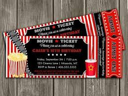 Enjoy The Fantastic Show By Reserving Your Tickets Without Booking Fee From Ticket Movie Birthday Party Movie Ticket Birthday Invitations Backyard Movie Party