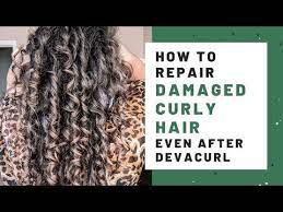 This Guide Details How To Repair Damaged Curly Hair Including Those Who Have Had Damage From Devacurl Products In 2021 Damaged Curly Hair Curly Hair Styles Deva Curl
