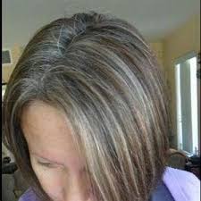 Blending Grey With Lowlights Dark Brown Hairs Blending Gray Hair Transition To Gray Hair Gray Hair Highlights