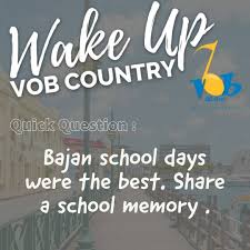 It's like the trivia that plays before the movie starts at the theater, but waaaaaaay longer. Vob 92 9fm Quick Question Bajan School Days Were The Facebook