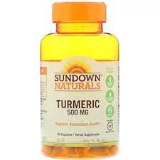 sundown naturals turmeric 500 mg 90 capsules turmeric beauty vitamins natural vitamins